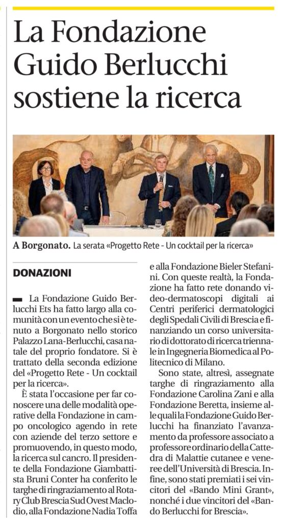 Progetto Rete – Un cocktail per la ricerca