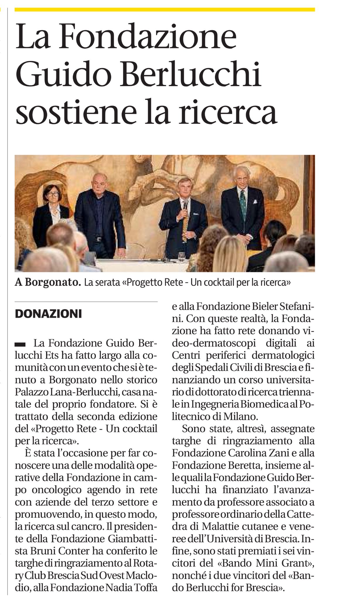 II edizione Progetto Rete – Un cocktail per la ricerca